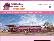 Tablet Screenshot of pinkroadhouse.com.au